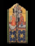 Βημόθυρο με την παράσταση του Ευαγγελισμού της Θεοτόκου.  19ος αι.     -----      Sanctuary Doors representing the Annunciation, 19th c.
