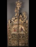 Ξυλόγλυπτο επιχρυσωμένο Βημόθυρο, 18ος αι. - Wood-carved gilded Sanctuary Doors, 18th c.