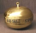 No 20: Ορειχάλκινο αντίβαρο πολυκανδηλίου, 1891. Oil-lamp counterweight made of brass, 1891. ------ Oil-lamp counterweight made of brass, 1891.